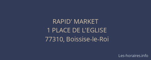 RAPID' MARKET