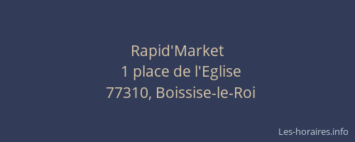 Rapid'Market