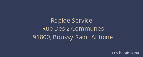 Rapide Service