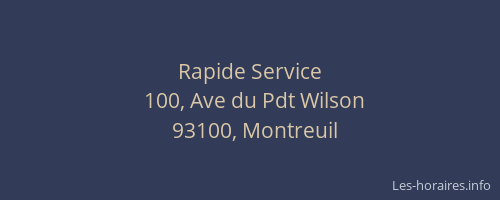 Rapide Service