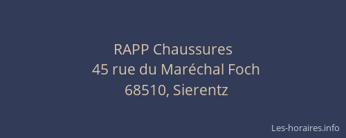 RAPP Chaussures