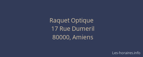 Raquet Optique