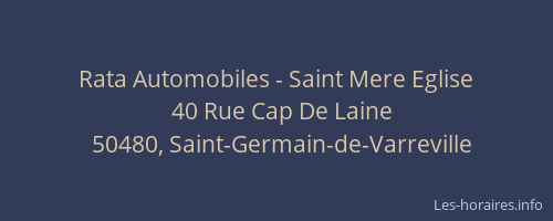 Rata Automobiles - Saint Mere Eglise