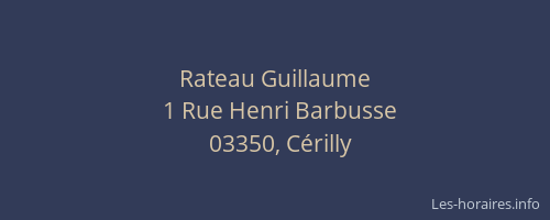 Rateau Guillaume