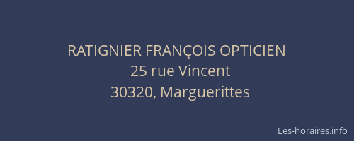 RATIGNIER FRANÇOIS OPTICIEN