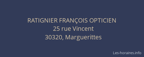 RATIGNIER FRAN&Ccedil;OIS OPTICIEN