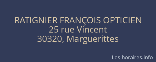 RATIGNIER FRANÇOIS OPTICIEN