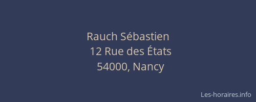 Rauch Sébastien