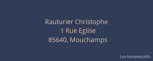 Rauturier Christophe
