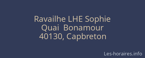Ravailhe LHE Sophie
