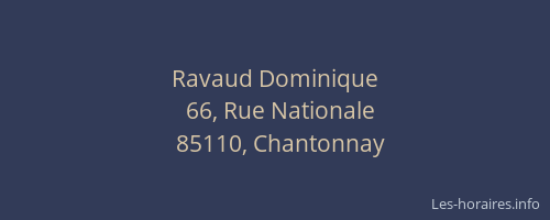 Ravaud Dominique