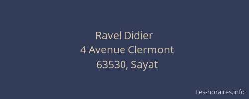Ravel Didier