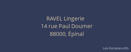 RAVEL Lingerie