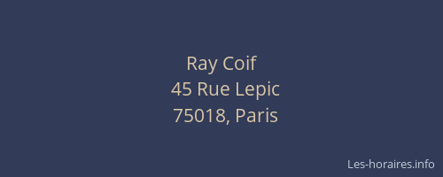 Ray Coif
