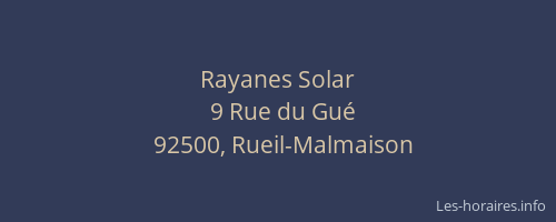 Rayanes Solar