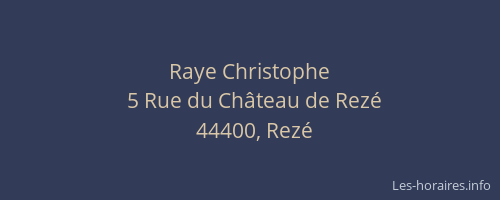 Raye Christophe