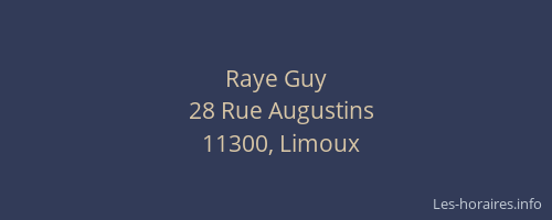 Raye Guy