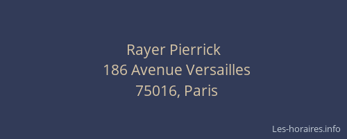 Rayer Pierrick