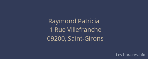 Raymond Patricia