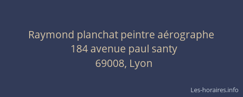 Raymond planchat peintre aérographe