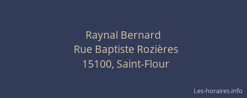 Raynal Bernard
