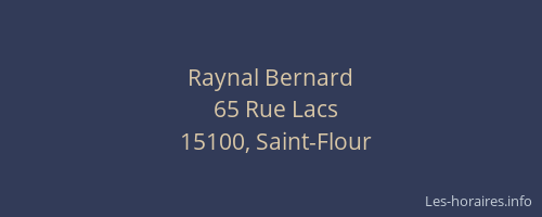 Raynal Bernard