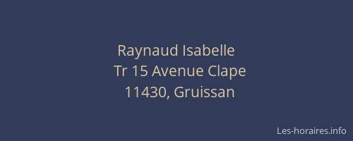 Raynaud Isabelle