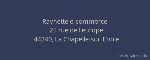 Raynette e-commerce