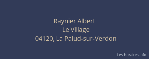 Raynier Albert