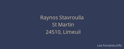 Raynos Stavroulla