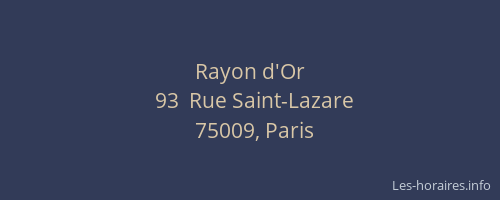 Rayon d'Or