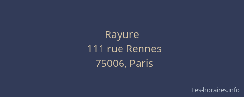 Rayure