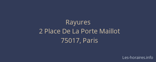 Rayures