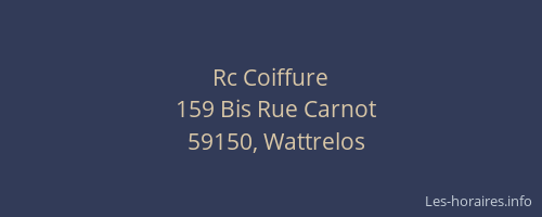 Rc Coiffure