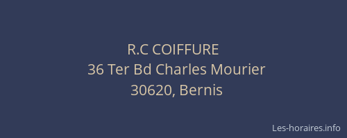 R.C COIFFURE