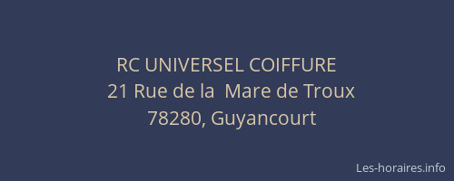 RC UNIVERSEL COIFFURE