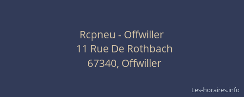 Rcpneu - Offwiller