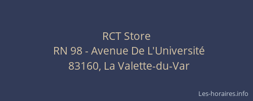 RCT Store