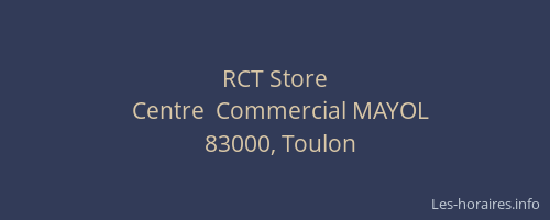 RCT Store