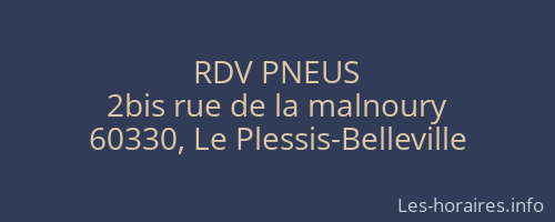 RDV PNEUS