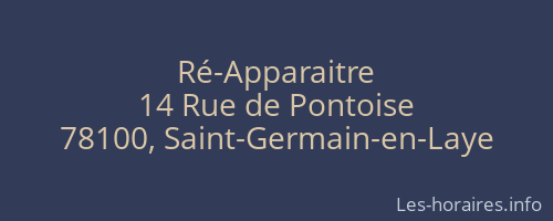 Ré-Apparaitre