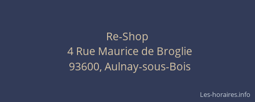 Re-Shop