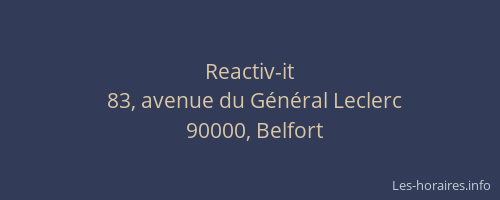 Reactiv-it