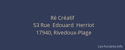 R&eacute; Cr&eacute;atif