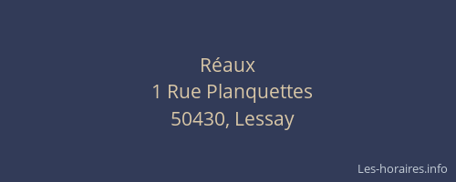 R&eacute;aux