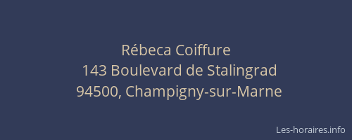 R&eacute;beca Coiffure