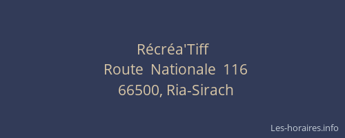 R&eacute;cr&eacute;a'Tiff