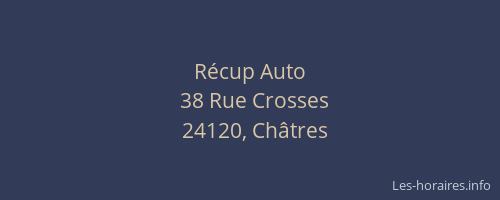 R&eacute;cup Auto