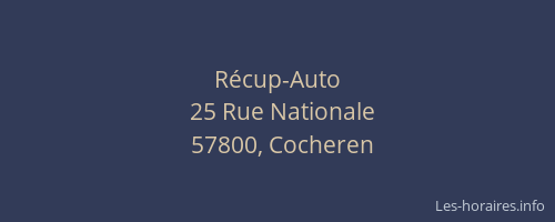 R&eacute;cup-Auto