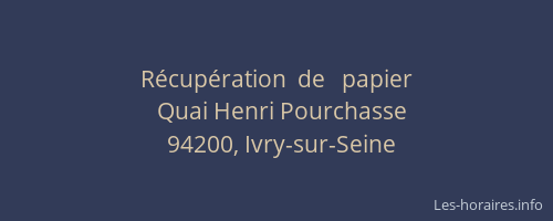 Récupération  de   papier